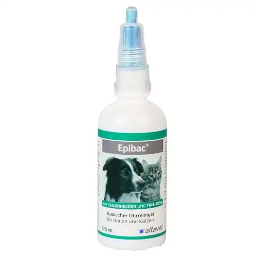 Ohrreiniger Hund Alfavet Epibac Basischer Ohrreiniger, 100 ml