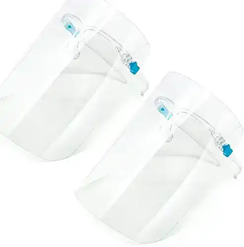 Gesichtsschutz-Brille Zhjdongtuo Gesichtsschutz-klar (2 Pack)