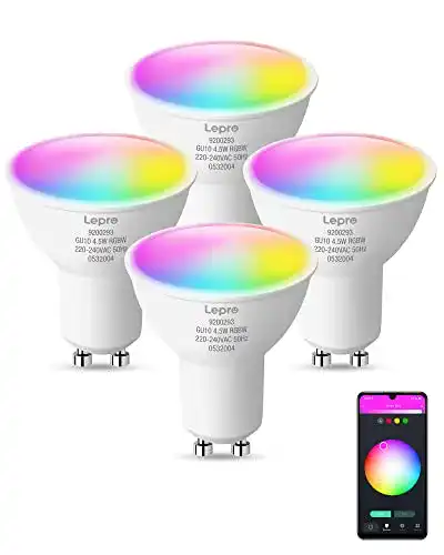 Smart-Home-Beleuchtung Lepro GU10 Smart Lampe RGBW