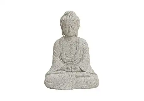 Buddha-Figur MC-Trend sitzend, 13cm in Grau | Deko-Artikel
