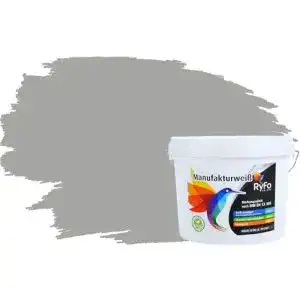 Wandfarbe Grau RyFo Colors Bunte Wandfarbe Mausgrau 3l