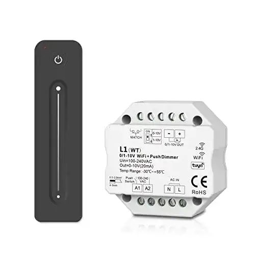 WLAN-Dimmer YSRSAI Drahtlose WiFi Tuya 0/1-10 V LED Dimmer