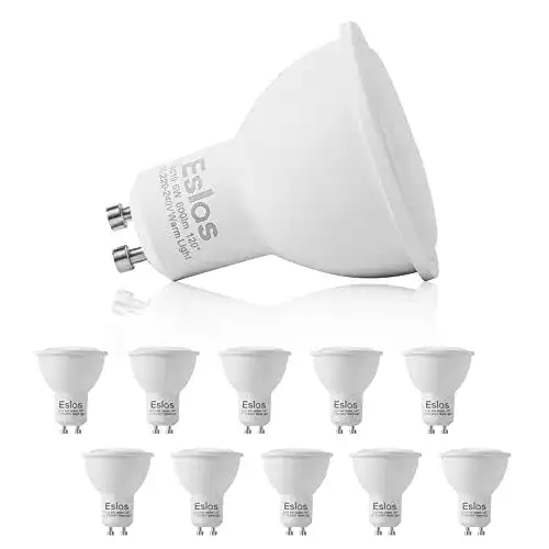 LED-GU10-Warmweiß Eslas GU10 LED Warmweiss, 6W 600 Lumen
