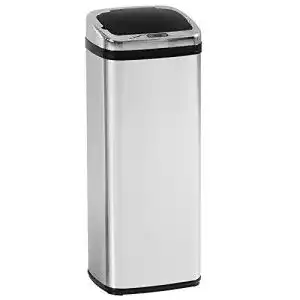 Mülleimer mit Sensor HOMCOM Edelstahl, 50L, viereckig