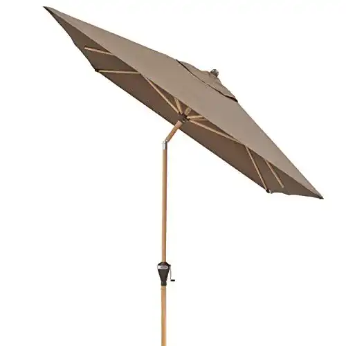 Doppler-Sonnenschirm Doppler Alu Wood, rechteckig, 300×200 cm