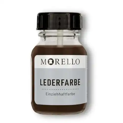 Lederfarbe Morello für Glattleder 40ml Dunkelbraun