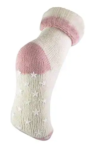 Alpaka-Socken sock snob Damen Creme Winter Anti Rutsch