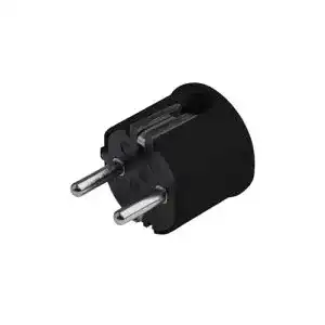 Schuko-Stecker Meister Schutzkontakt-Stecker, Kunststoff, schwarz