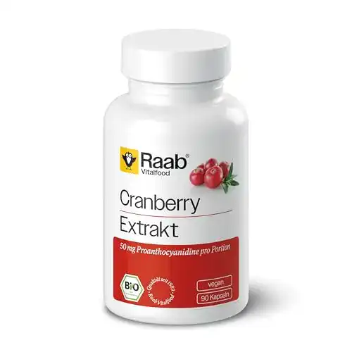 Cranberry-Kapseln Raab Vitalfood Bio Cranberry Forte, 90 Kaps.