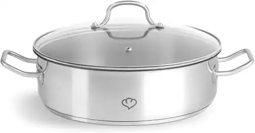 Schmorpfanne Springlane Kitchen Edelstahl Schmortopf, 5 L