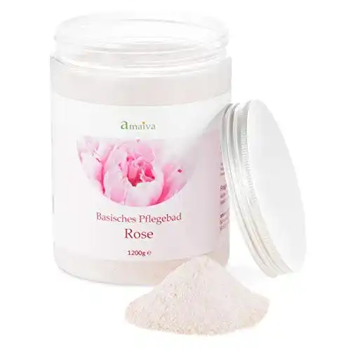 Basenbad amaiva Naturprodukte Rose 1.200g basisches Badesalz