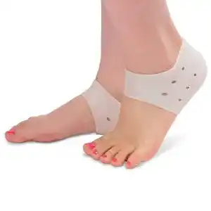Fersenpolster Tinkber 2 Paare Ferse Socken Gel Fersenschutz Silikon