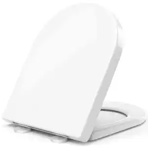 WC-Sitz mit Absenkautomatik STOREMIC D-Form, Duroplast