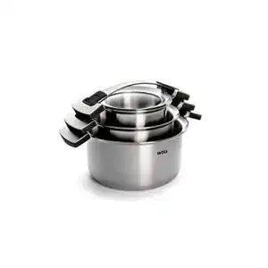 Woll-Töpfe Woll 101CO Topfset mit Deckel, 6 teilig