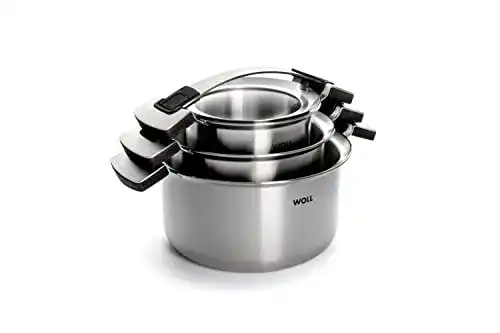 Woll-Töpfe Woll 101CO Topfset mit Deckel, 6 teilig