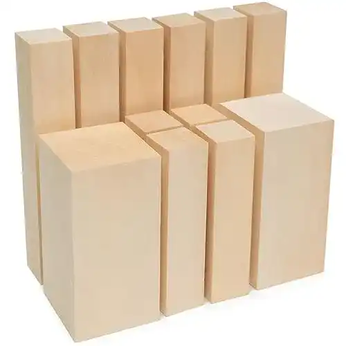Schnitzholz BeaverCraft BW12 Holzblöcke Set aus Lindenholz