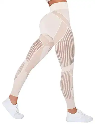 Kompressions-Laufhose Damen SHAPERIN Damen Mesh Nahtlos Booty