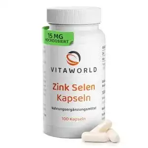 Zink-Selen-Kapseln Vita World Zink Selen 100 Kapseln