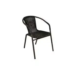 Gartenstühle Nexos Bistrostuhl, Poly-Rattan Stahlgestell