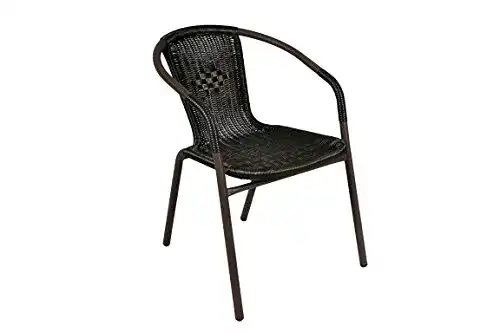 Gartenstühle Nexos Bistrostuhl, Poly-Rattan Stahlgestell
