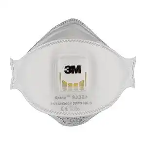 FFP3-Maske mit Ventil 3M Atemschutzmaske 9332 Komfort FFP3