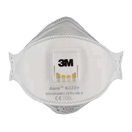 FFP3-Maske mit Ventil 3M Atemschutzmaske 9332 Komfort FFP3