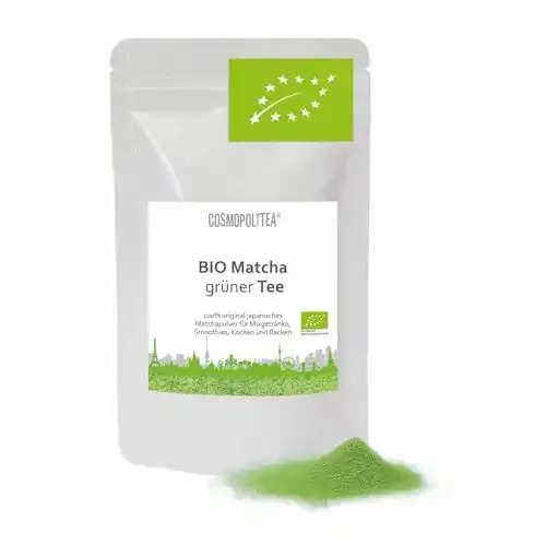 Matcha-Tee cosmopoliTEA BIO Matcha Tee Pulver – 100g