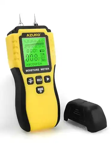 Holzfeuchtigkeitsmessgerät AZUNO mit Batterie und LCD-Display