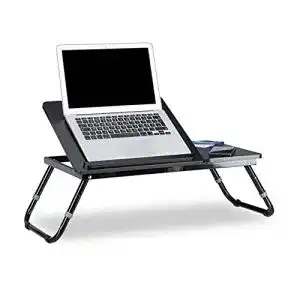 Laptoptisch Relaxdays 2X höhenverstellbar, Knietisch klappbar