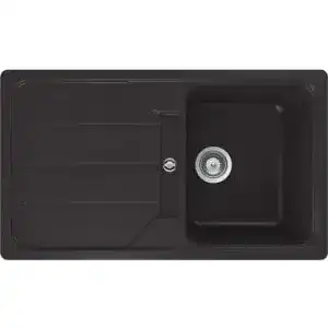 Granitspüle Schock Küchenspüle 86 x 50 cm Formhaus D-100 Nero