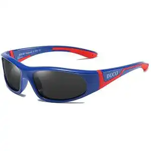 Fahrradbrille Kinder DUCO polarisierte Sonnenbrille mit Gummi