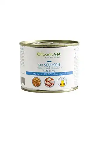 Katzenfutter sensitive ORGANICVET Sensitive Seefisch Naturreis