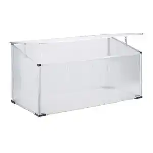 Frühbeet Relaxdays Alu, Stecksystem, lichtdurchlässig, UV-Schutz
