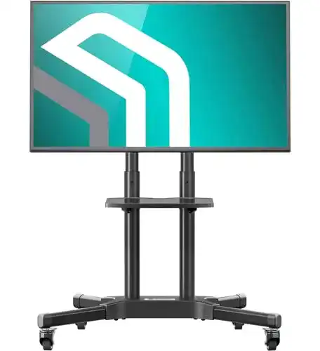 TV-Ständer (65 Zoll) ONKRON mit Rollen, höhenverstellbar