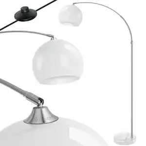 Bogenlampe KESSER ® mit standfestem Marmorfuß 146-220cm