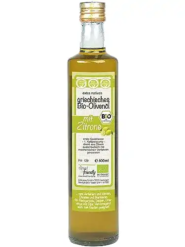 Olivenöl mit Zitrone direct&friendly Bio Griechenland, 500 ML