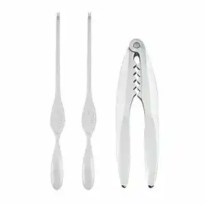 Nussknacker Edelstahl Cozyswan, Set mit 2 Edelstahl Gabeln
