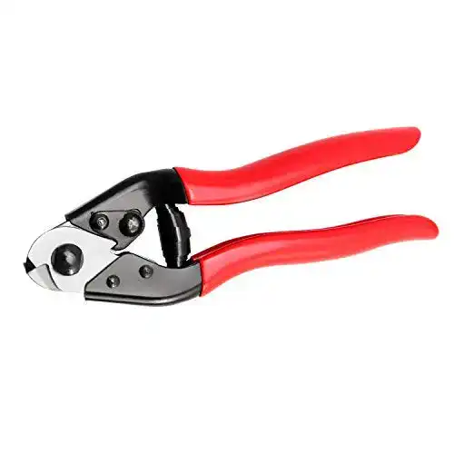 Bowdenzugschneider QWORK Drahtseilschere geschmiedet