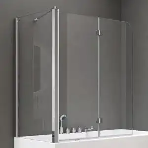 Badewannenfaltwand doporro 70x120x140cm Design-Duschwand