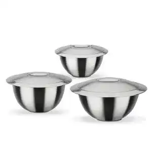 Thermoschüssel GSW 552417, mit Deckel, 6-tlg. Set, Rostfrei