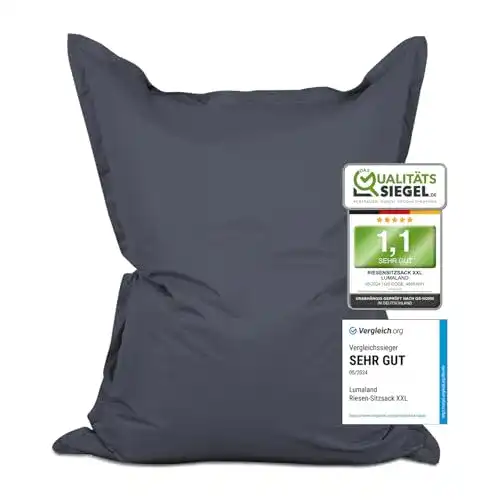 Sitzsack Outdoor Lumaland Luxury Riesensitzsack XXL 380l Füllung