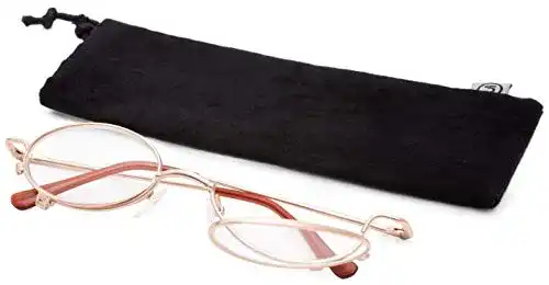Schminkbrille/Schminkhilfe aus Metall +4,00 dpt
