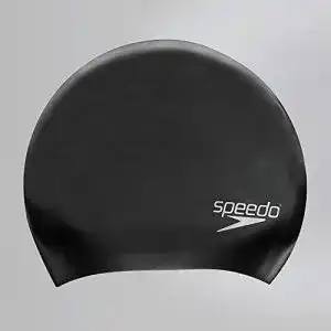 Badekappe Speedo für Damen und Herren, Schwarz, Einheitsgröße