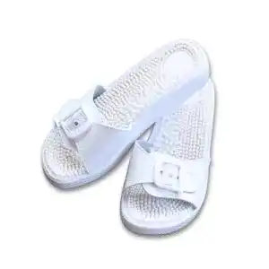 Massage-Schuhe medosan Massage-Pantolette weiß Gr. 38