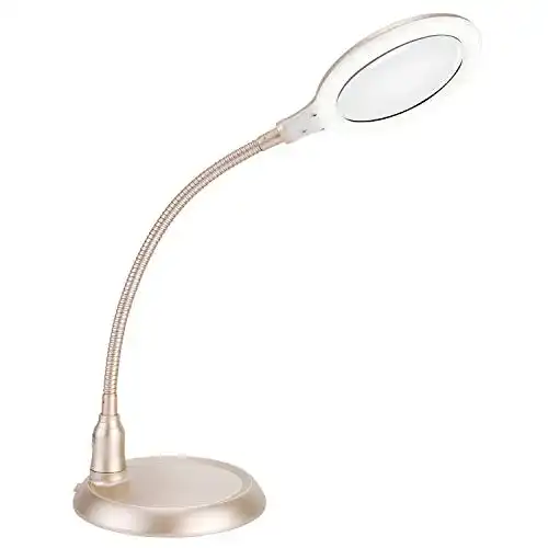 Lupe zhsx Große 5-fache nlampe, freihändig dimmbare mit Licht