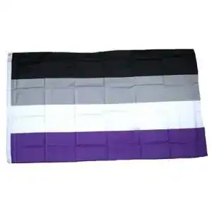 Asexuell-Flagge FahnenMax Flagge Asexuell NEU 90 x 150 cm