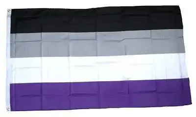 Asexuell-Flagge FahnenMax Flagge Asexuell NEU 90 x 150 cm