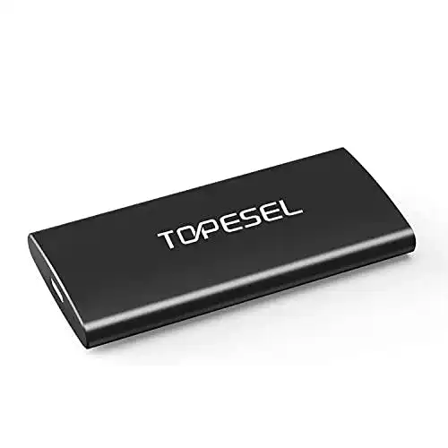 SSD (250GB) TOPESEL Tragbare SSD, 250 GB High Speed Read