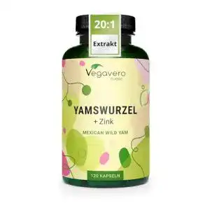 Yamswurzel Vegavero Kapseln ® Mit ZINK 120 Kapseln