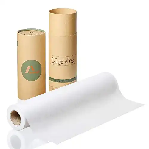 Bügelvlies Amazy für leichte Stoffe weiß, 9 x 0,4 m